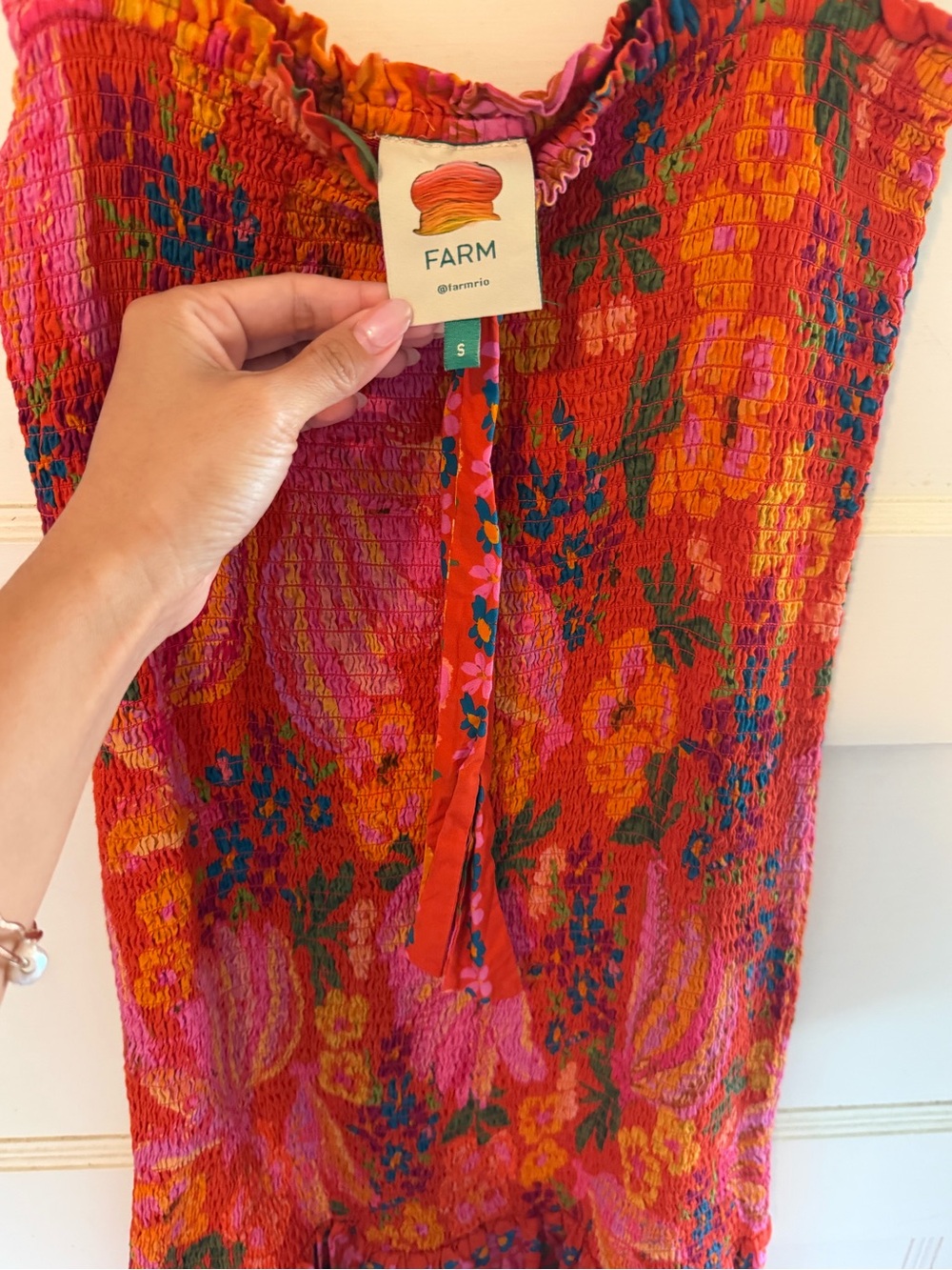 Farm Rio Spring Bananas Mini Dress - Picture 3 of 5